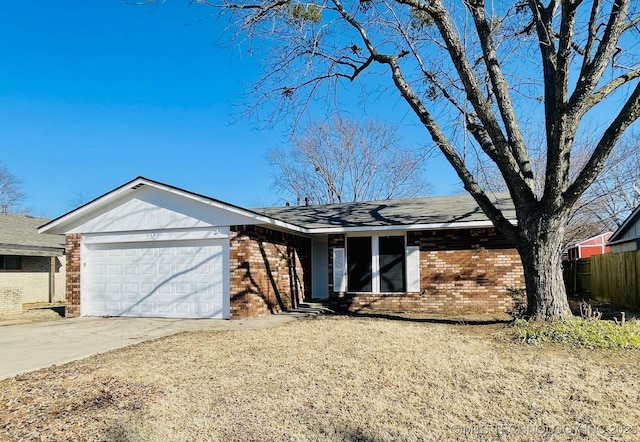 ranch-style house with a garage