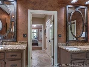 bathroom with vanity