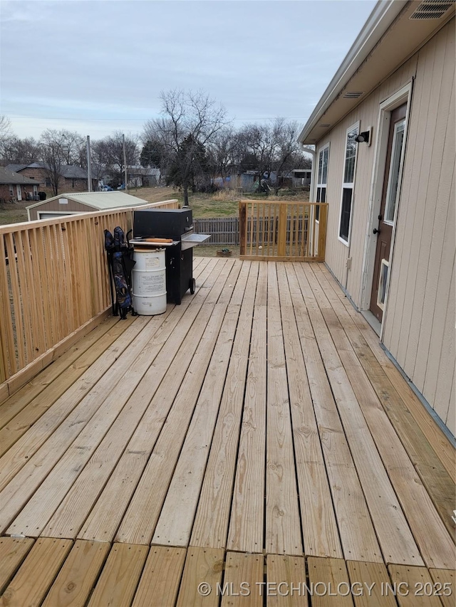 view of wooden terrace