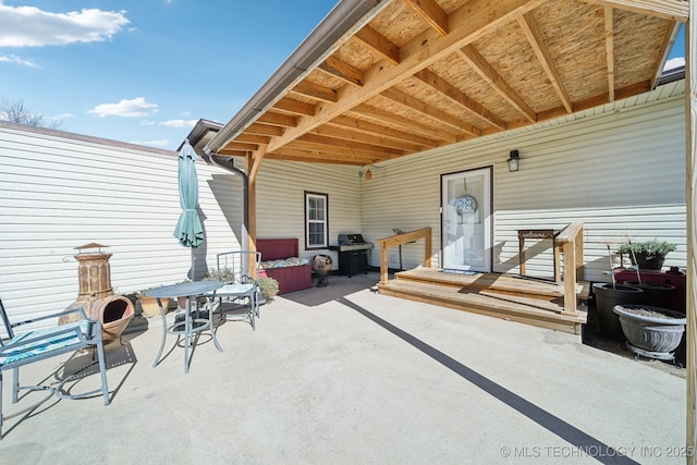 view of patio / terrace with grilling area