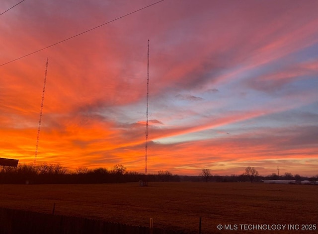 view of nature at dusk