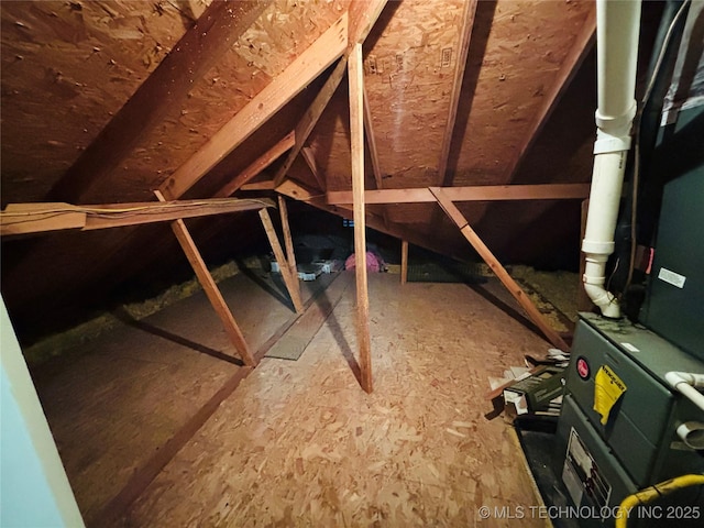 view of attic