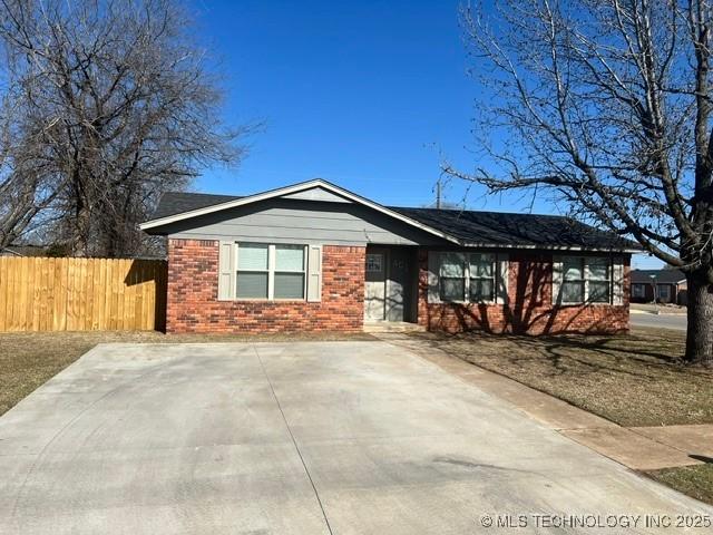 view of ranch-style home