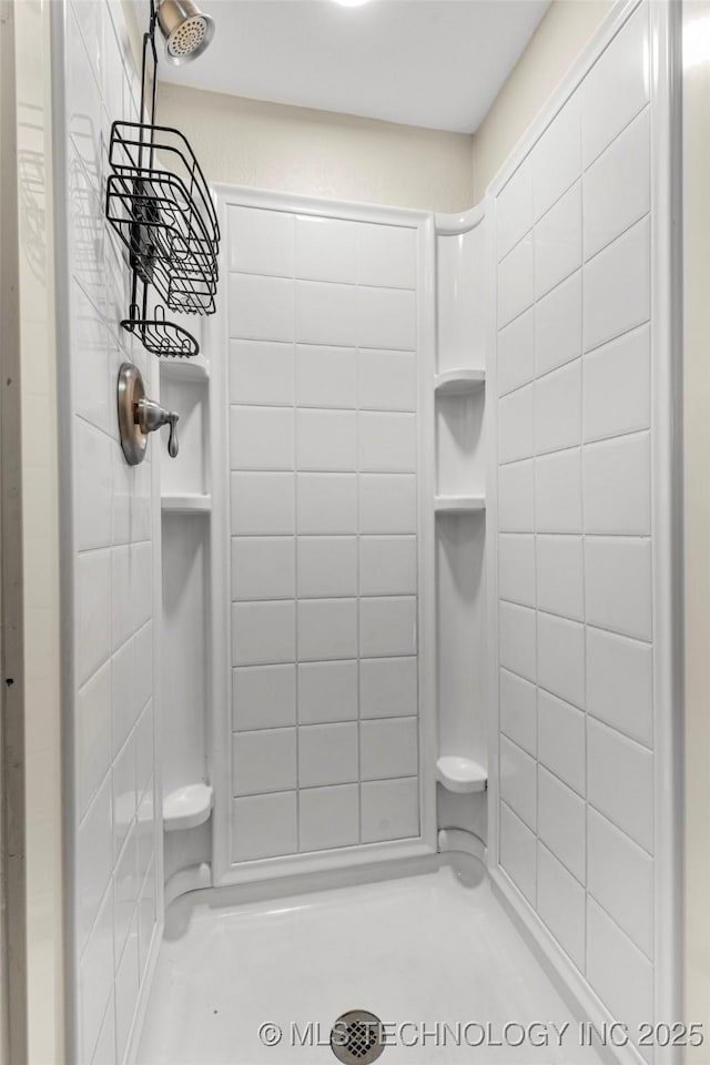 bathroom with walk in shower