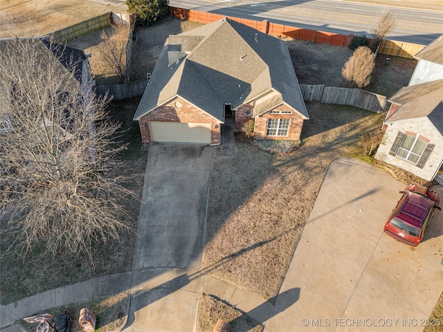 birds eye view of property