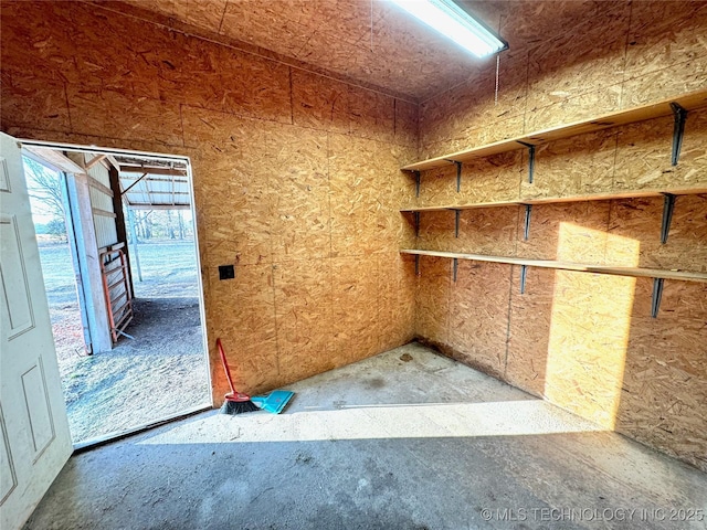 view of storage area