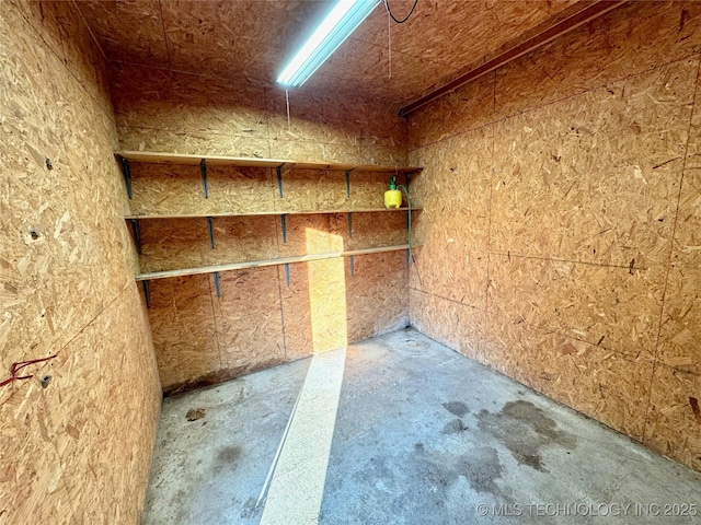 view of storage area