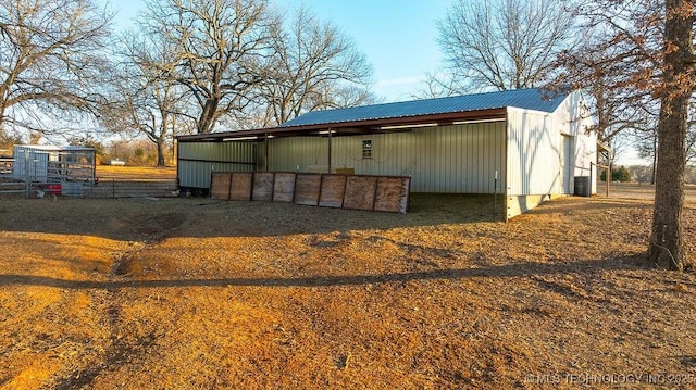 exterior space with an outdoor structure