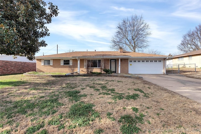 ranch-style house with a garage