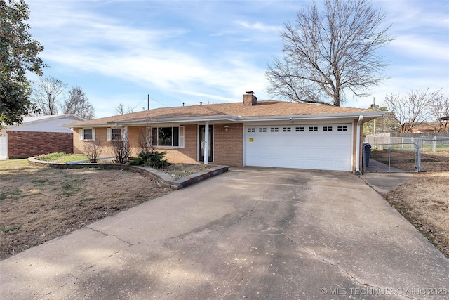 ranch-style house with a garage