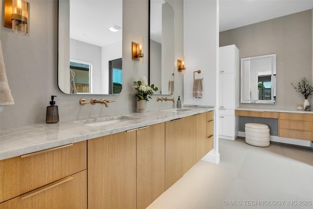 bathroom featuring vanity