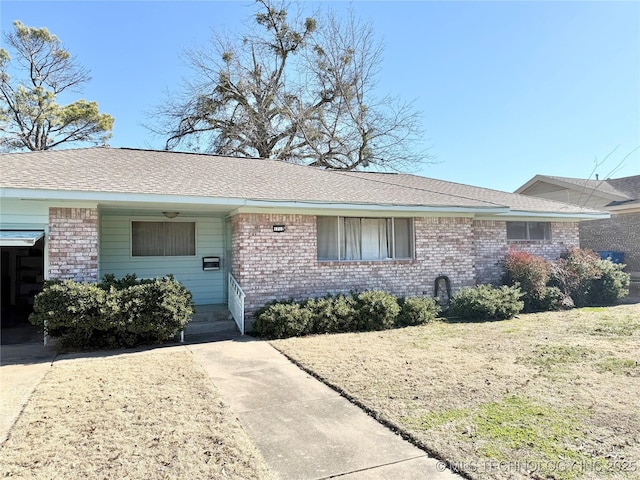 view of ranch-style house