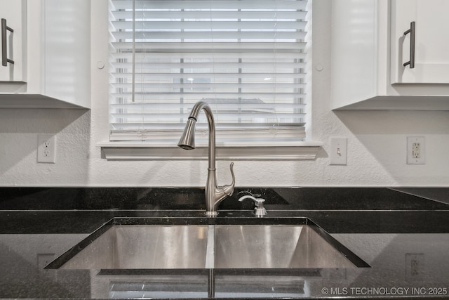 details with sink and white cabinets