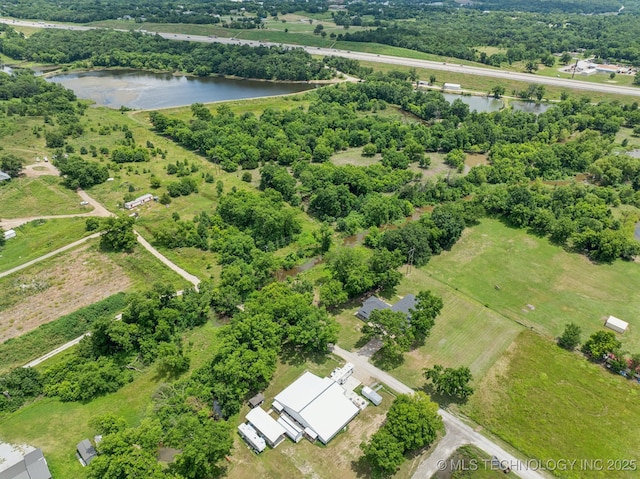 10541 Sahoma Lake Rd, Sapulpa, OK 74066 - drone / aerial view of a nearby body of water