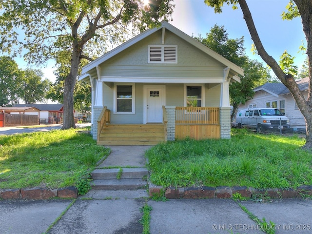 bungalow with a porch