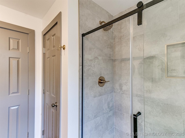 bathroom with walk in shower