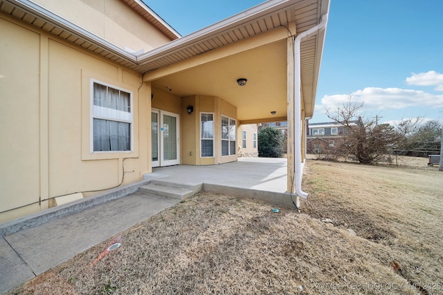 exterior space with a patio area