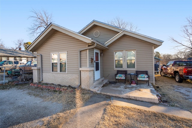 view of front of home