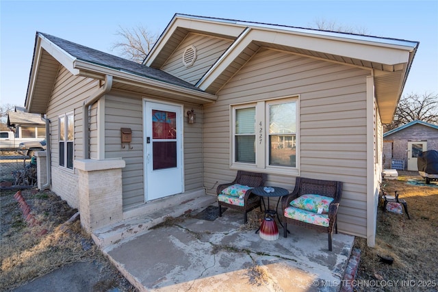 exterior space with a patio