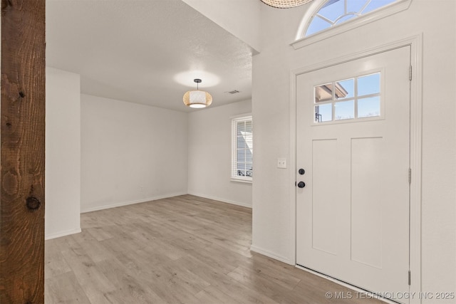 entryway featuring light hardwood / wood-style floors