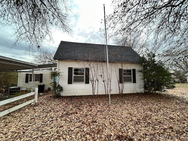 view of back of property