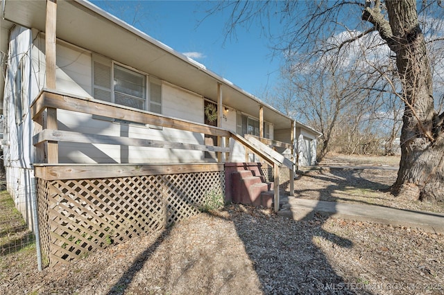 view of side of home