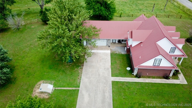 birds eye view of property