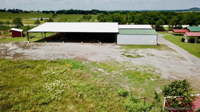 exterior space featuring a rural view