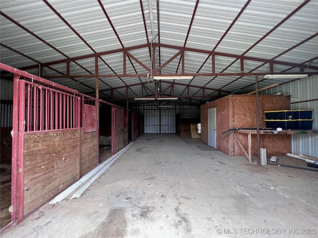 view of horse barn