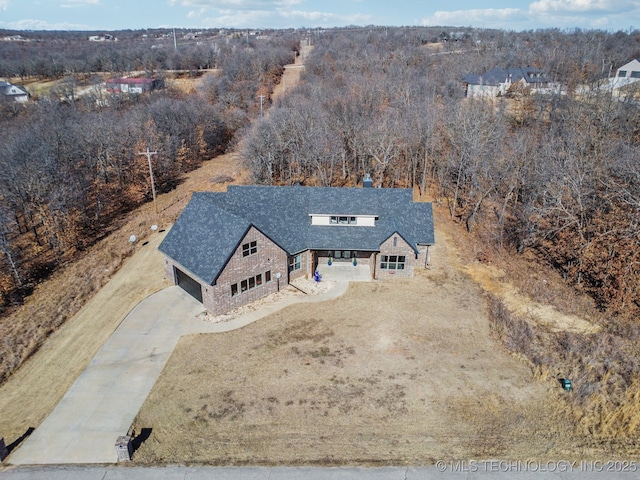 birds eye view of property