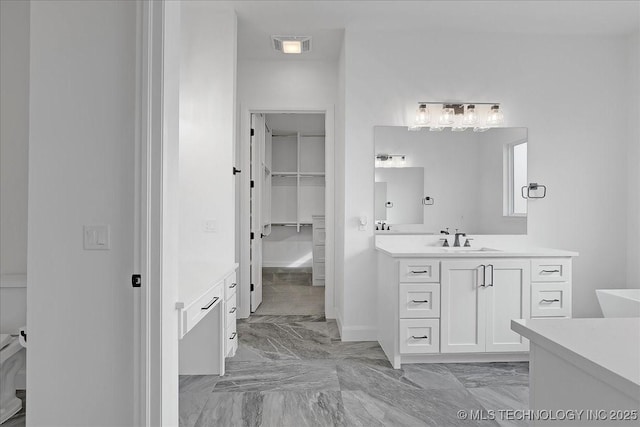 bathroom with vanity