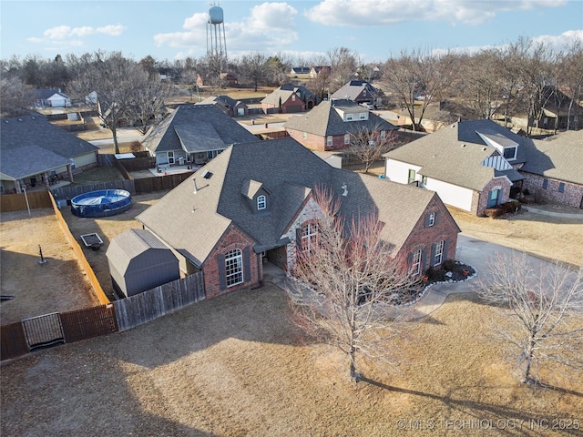 birds eye view of property