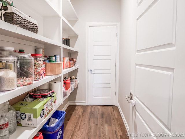 view of pantry