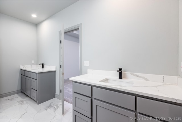 bathroom with vanity