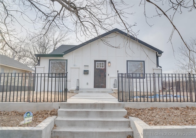 view of bungalow