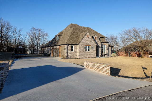 view of home's exterior featuring a garage