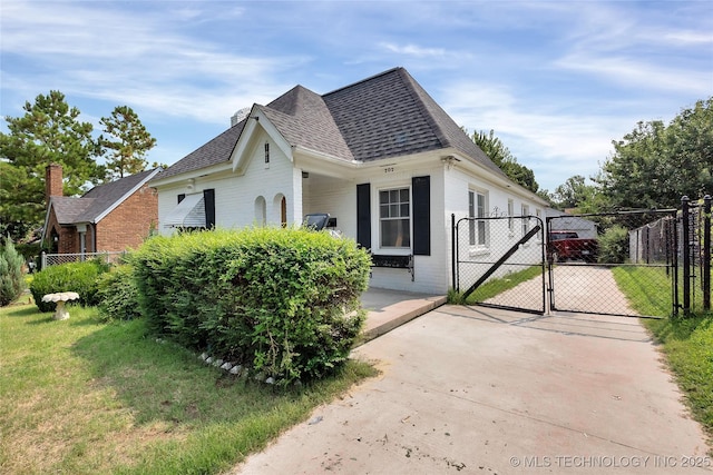 view of property exterior with a yard