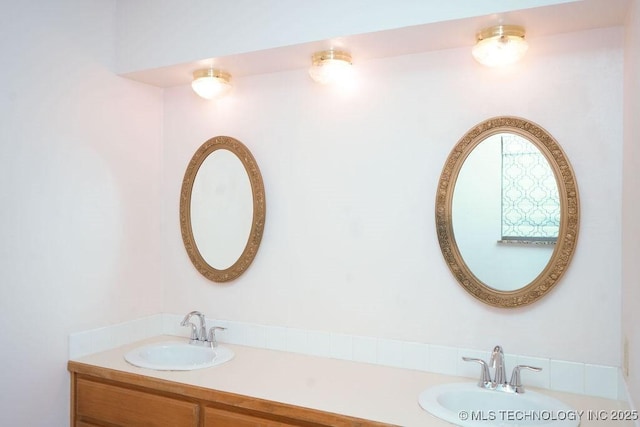 bathroom featuring vanity