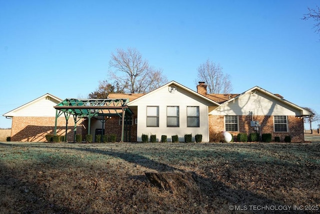 view of rear view of property