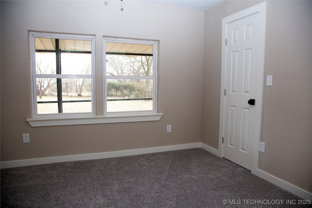 view of carpeted empty room