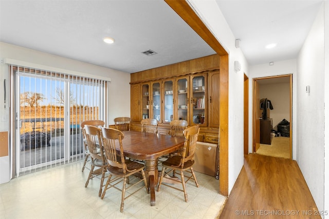 view of dining space