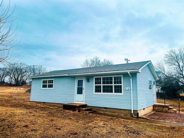 view of rear view of property