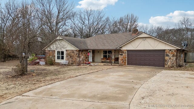 ranch-style house with a garage