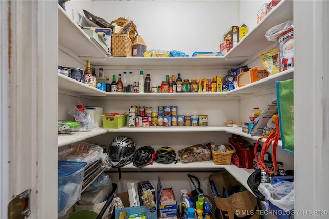 view of pantry