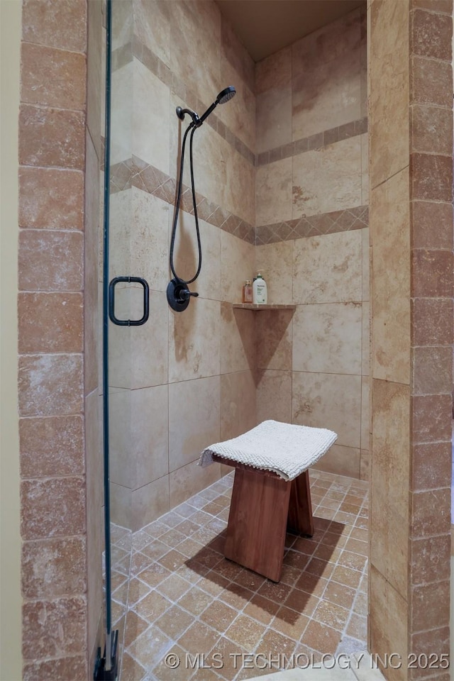 bathroom with walk in shower