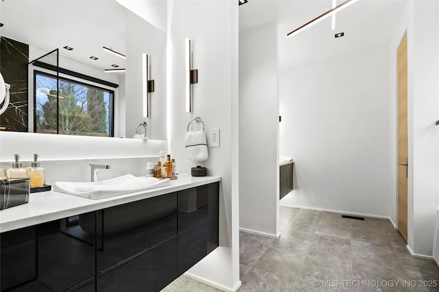 bathroom with vanity