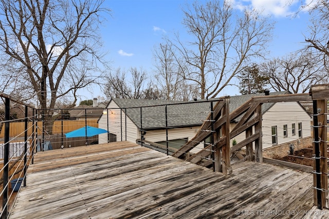 view of deck