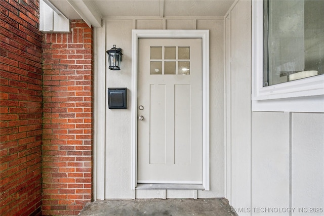 view of entrance to property