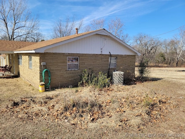 view of property exterior featuring cooling unit