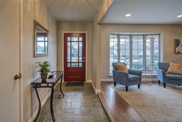 entrance foyer featuring a healthy amount of sunlight